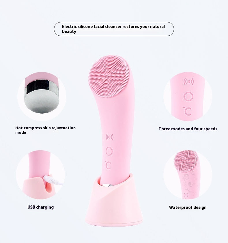 GlowSonic Heated Facial Cleansing Brush
