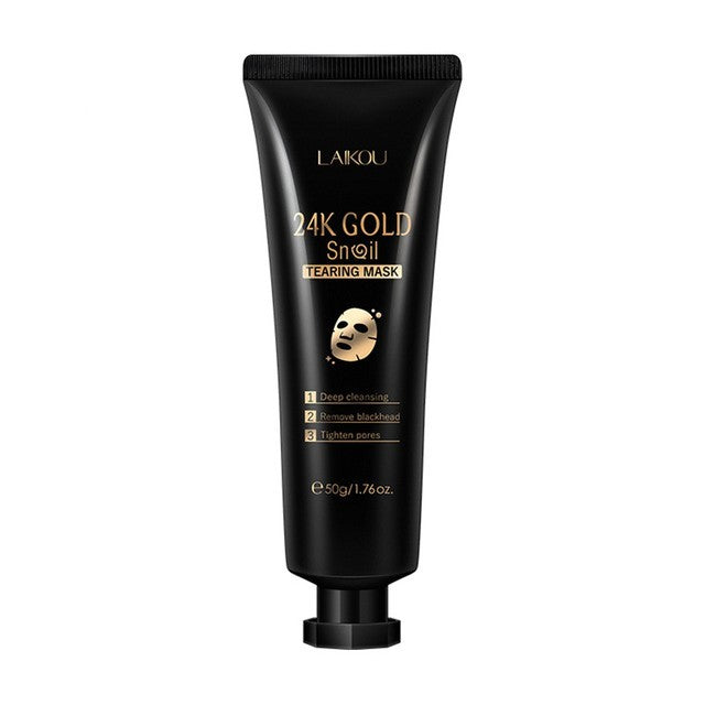 GlowGold Snail Mask for Smooth, Radiant Hydrated Skin