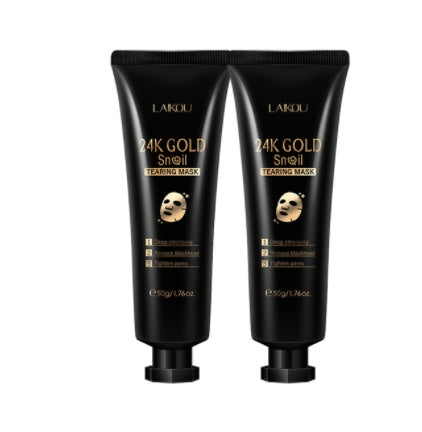 GlowGold Snail Mask for Smooth, Radiant Hydrated Skin